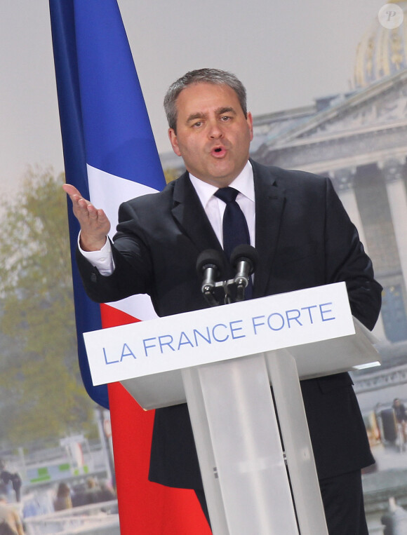 Xavier Bertrand lors du meeting de Nicolas Sarkozy le 15 avril 2012