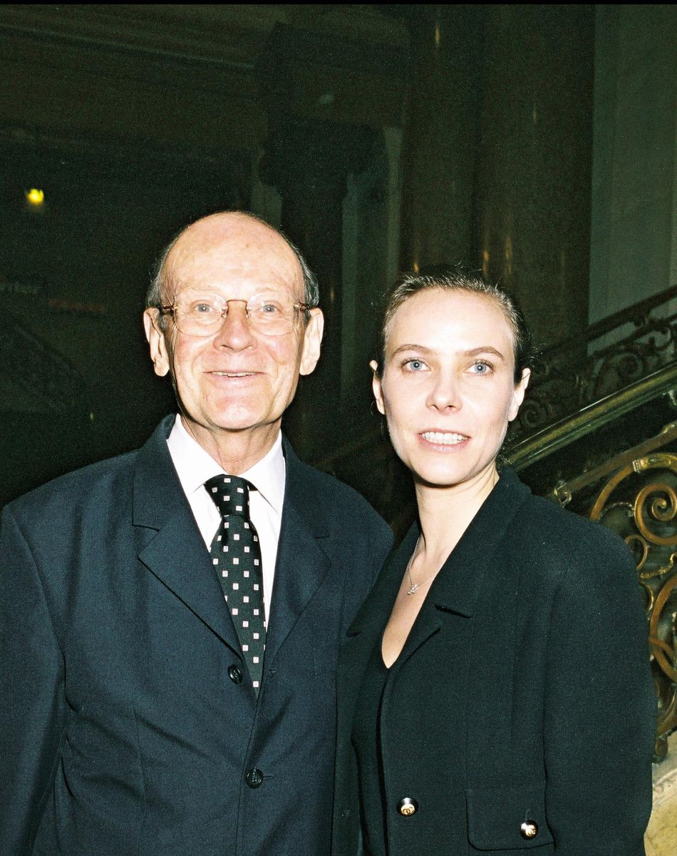 Emmanuel de La Taille et sa fille Anne Colombe.