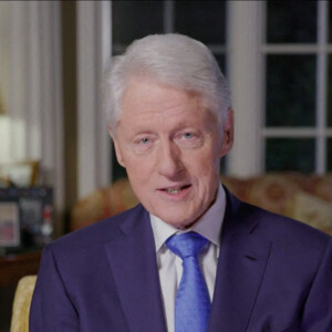 Bill Clinton - Les personnalités soutiennent J. Biden lors de la Convention nationale démocrate à Milwaukee, le 18 août 2020. L'édition 2020 est virtuelle en raison de l'épidémie de coronavirus (Covid-19).