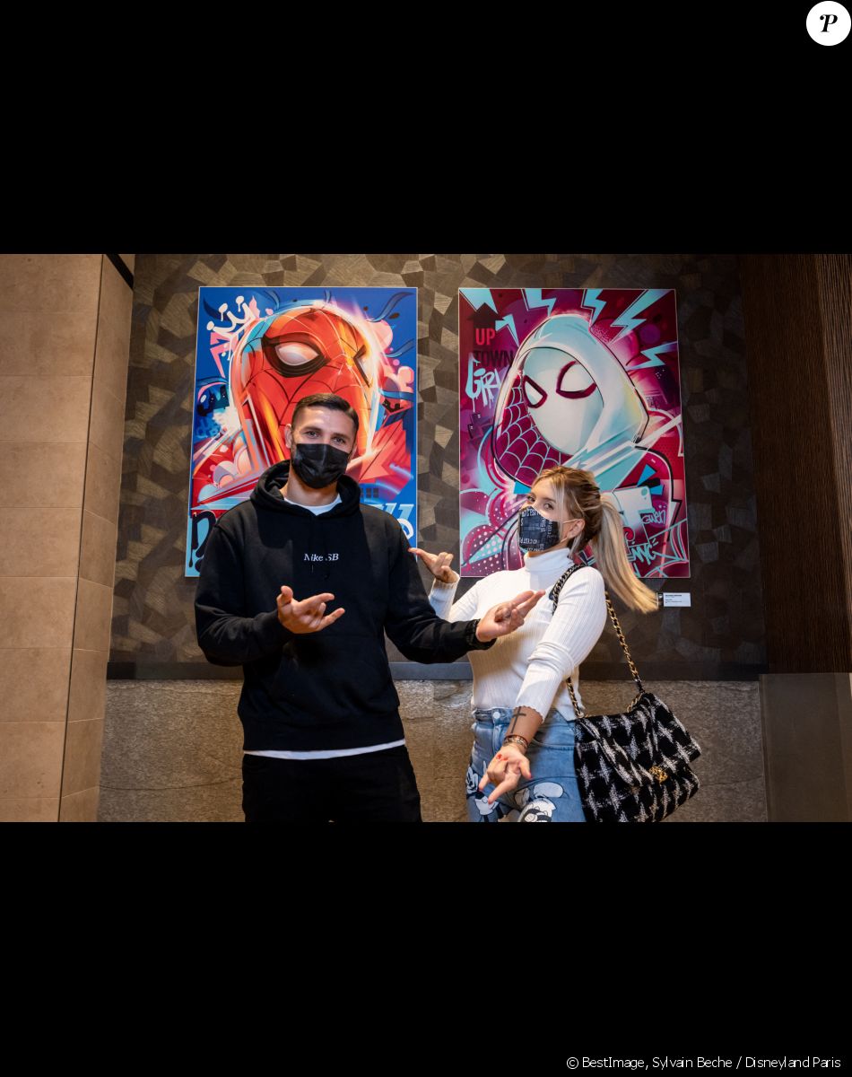 Mauro Icardi et sa femme Wanda Nara - Les Super Héros du sport font leur rentrée à Disneyland Paris en août 2021. © Sylvain Beche / Disneyland Paris via Bestimage