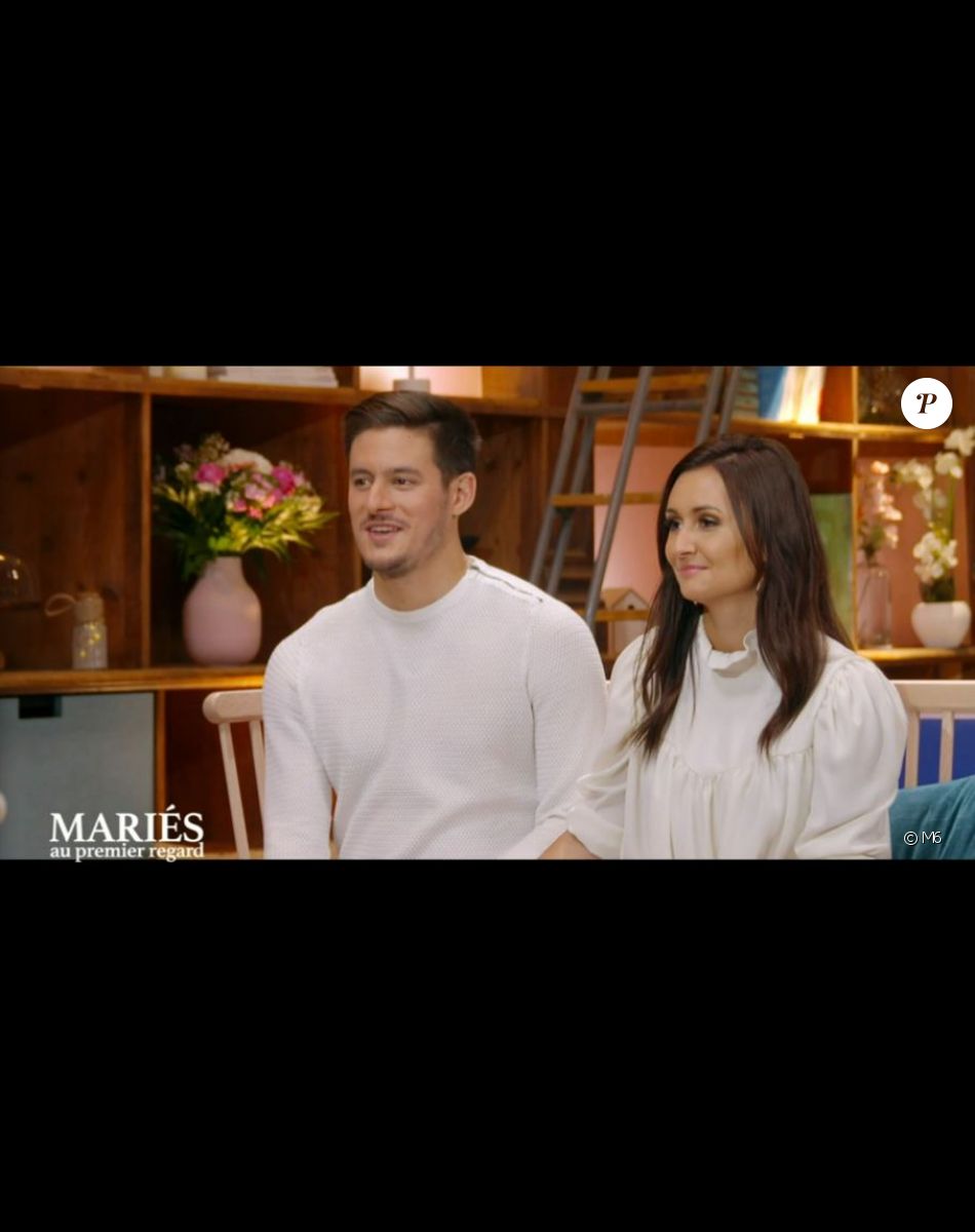 Emeline et Frédéric dans "Mariés au premier regard" sur M6