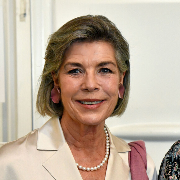 S.A.R. la princesse Caroline de Hanovre durant le 52ème Concours International de Bouquets à Monaco, le 16 octobre 2021. L'exposition des compositions florales réalisées par des amateurs ou des professionnels était de nouveau installée sur les terrasses de l'Opéra Garnier. Le Garden Club de Monaco, organisateur du concours présidé par S.A.R. la princesse Caroline de Hanovre, avait choisi comme thème : " L'Art culinaire dans le monde ". © Bruno Bebert / Bestimage