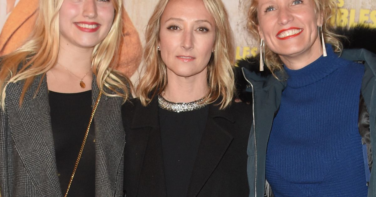 Alexandra Lamy avec sa fille Chloe Jouannet et sa soeur Audrey Lamy