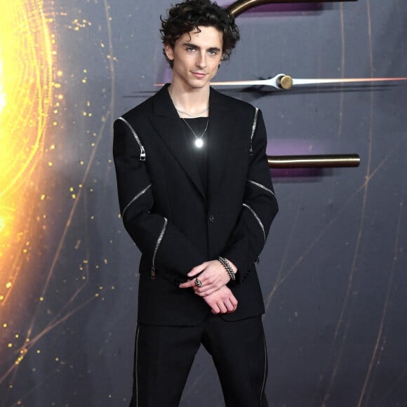 Timothée Chalamet - Première du film "Dune" à Londres, le 18 octobre 2021.