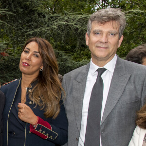 Exclusif - Arnaud Montebourg et sa compagne Amina Walter en backstage lors de l'évènement "Le Concert de Paris" depuis le Champ-de-Mars à l'occasion de la Fête Nationale du 14 Juillet 2021.