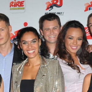 Benoit Dubois, Dominique Damien Rehel, Antoni Ruiz, Capucine Anav, Mathieu Delormeau, Cynthia Brown, Kevin Vatant, Tara Damiano, Nicolas Touderte, Davia Martelli et Thomas Vitiello - Paris le, 17 09 2013 - Presentation de rentree du groupe NRJ au Musee du quai Branly - L'equipe du mag NRJ
