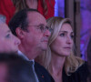 Exclusif - Julie Gayet marraine de la soirée et son compagnon François Hollande, ancien Président au diner de gala au profit de la lutte contre le cancer du sein organisée par l'association Courir pour elles au château de Chapeau Cornu, le 08 octobre 2021, à Vignieu dans l'Isère, France.
