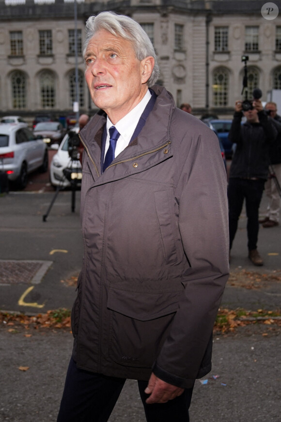 David Henderson arrive au tribunal de Cardiff le 18 octobre 2021. Photo de Jacob King/PA Wire. Unique