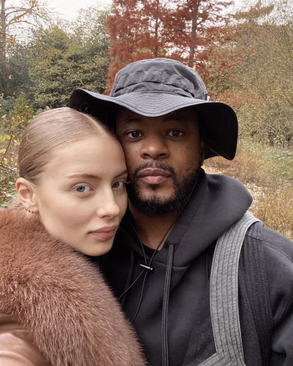 Patrice Evra et Margaux Alexandra en novembre 2020.