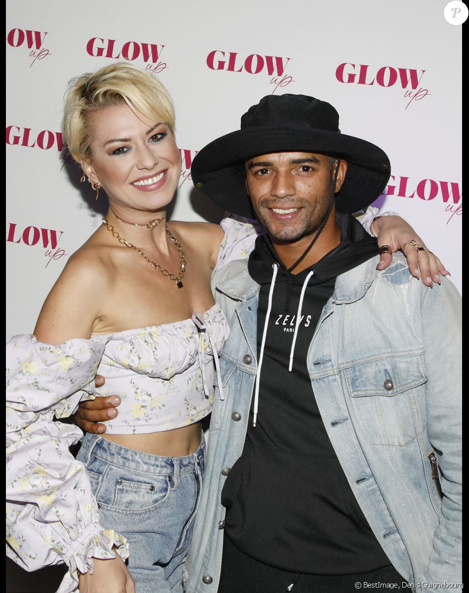 Katrina Patchett et Brahim Zaibat lors de la soirée de L'influenceuse Alix Desmoineaux ( avec une tenue de Jean-Paul Gaultier) aux 2 millions d'abonnés sort son premier livre 'GLOW UP' lors d'une soirée à l'Arc à Paris le 21 Octobre 2021. © Denis Guignebourg / Bestimage