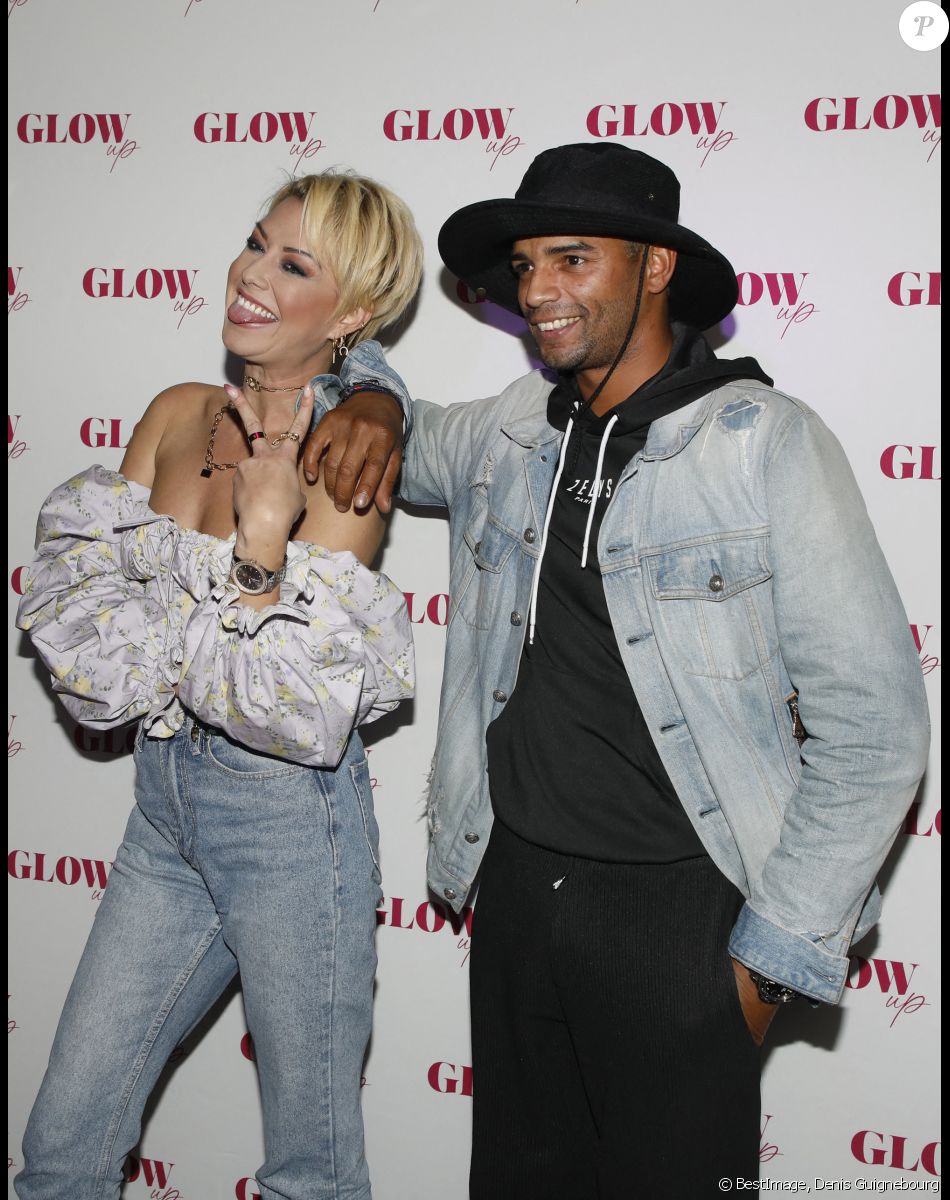 Katrina Patchett et Brahim Zaibat lors de la soirée de L'influenceuse Alix Desmoineaux ( avec une tenue de Jean-Paul Gaultier) aux 2 millions d'abonnés sort son premier livre 'GLOW UP' lors d'une soirée à l'Arc à Paris le 21 Octobre 2021. © Denis Guignebourg / Bestimage