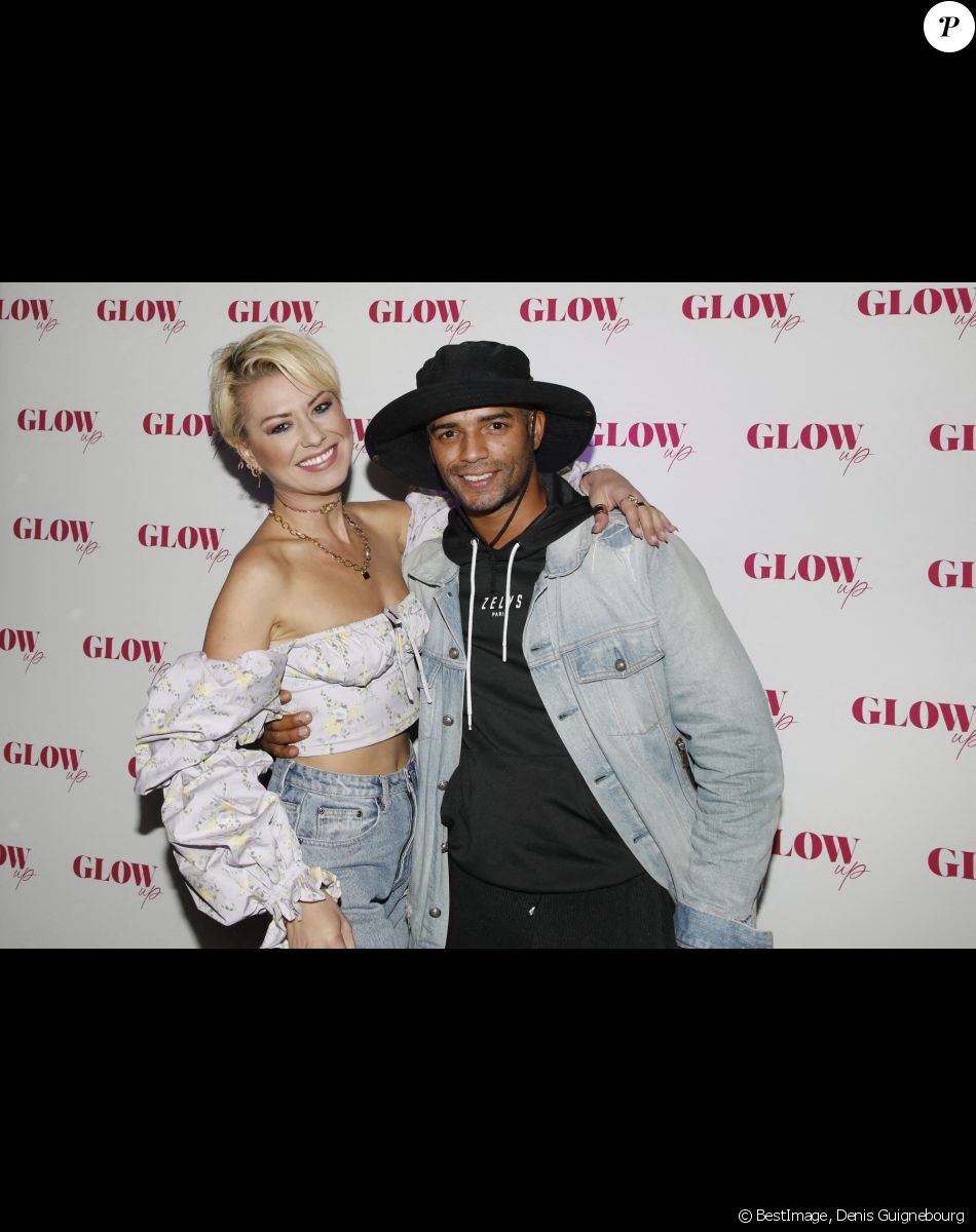 Katrina Patchett et Brahim Zaibat lors de la soirée de L'influenceuse Alix Desmoineaux ( avec une tenue de Jean-Paul Gaultier) aux 2 millions d'abonnés sort son premier livre 'GLOW UP' lors d'une soirée à l'Arc à Paris le 21 Octobre 2021. © Denis Guignebourg / Bestimage