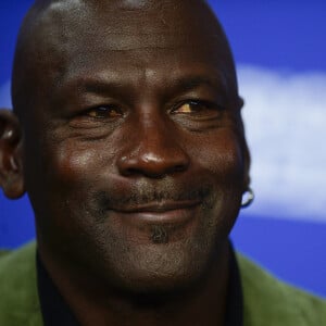 Michael Jordan - coproprietaire des Charlotte Hornets - Conférence de presse du match de NBA Game Paris 2020 entre les Bucks de Milwaukee et les Charlotte Hornet à l'AccorHotels Arena à Paris le 24 janvier 2020. © JB Autissier / Panoramic / 2020