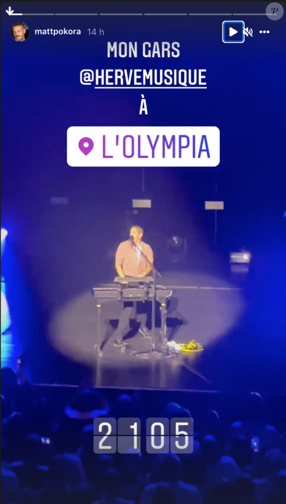 M. Pokora et Christina Milian au concert de Hervé à l'Olympia, à Paris, le lundi 25 octobre 2021.