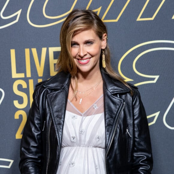 Ophélie Meunier (enceinte de sa fille Valentine) - Photocall du défilé Etam Live Show à l'Opéra Garnier à Paris. © Tiziano Da Silva / Bestimage