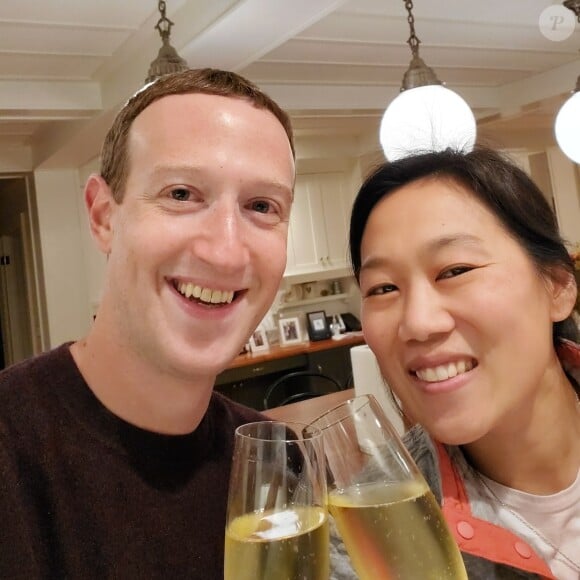Mark Zuckerberg et sa femme Priscilla Chan sur Instagram.