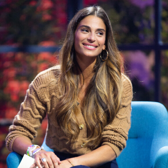 Tatiana Silva lors de la 32ème édition du Télévie, l'opération de récolte de dons de RTL Belgium au profit du Fonds de la recherche scientifique (FNRS) pour aider la lutte contre la leucémie et le cancer. Belgique, Bruxelles.