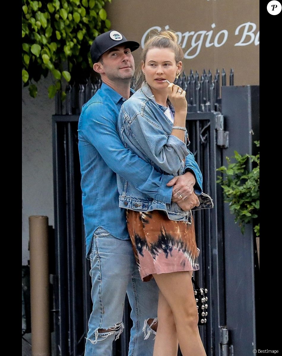 Exclusif - Adam Levine et sa femme Behati Prinsloo sont allés diner au restaurant Giorgio Baldi à Santa Monica, le 23 juin 2017