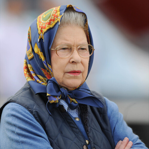 Elizabeth II à Windsor, lors d'une compétition équestre.
