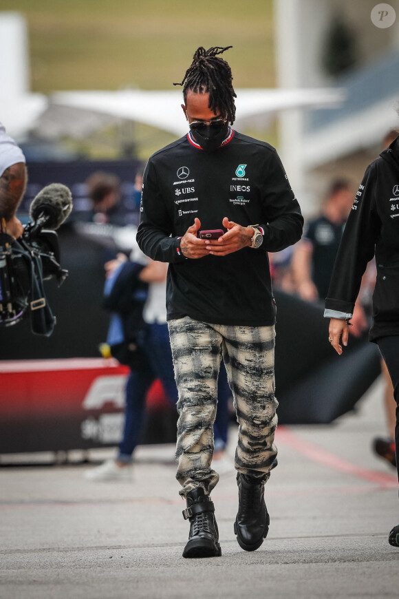 Lewis Hamilton - Les préparatifs du Grand Prix de Formule 1 des États-Unis. Austin, Texas, le 21 octobre 2021.