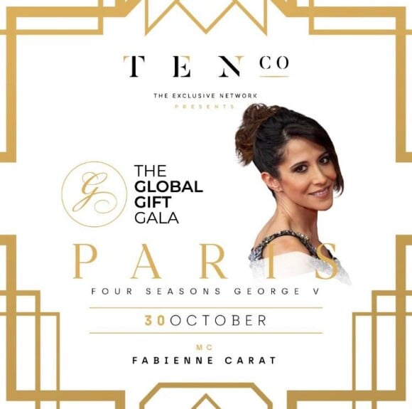 Fabienne Carat sera co-présentarice au gala de la Global Gift Foundation, le 30 octobre à l'hôtel Four Seasons George V.