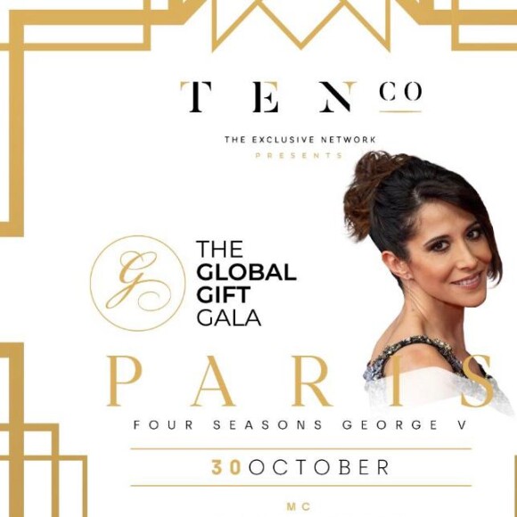Fabienne Carat sera co-présentarice au gala de la Global Gift Foundation, le 30 octobre à l'hôtel Four Seasons George V.