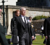 Le prince Andrew, duc d'York, le prince Edward, comte de Wessex, le prince Harry, duc de Sussex - Arrivées aux funérailles du prince Philip, duc d'Edimbourg à la chapelle Saint-Georges du château de Windsor.