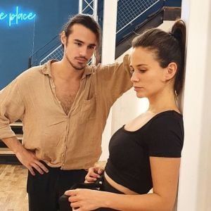 Lucie Lucas et son partenaire Anthony Colette dans l'émission "Danse avec les stars".