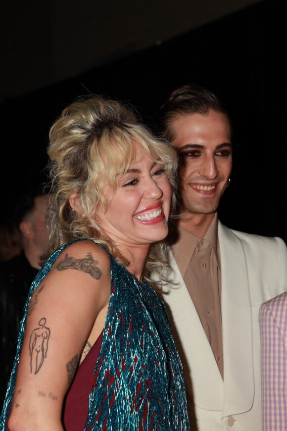 Miley Cyrus et Damiano David (Maneskin) - Soirée "Gucci Love Parade" à Los Angeles.