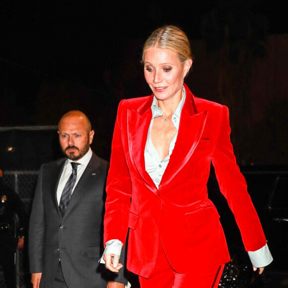 Gwyneth Paltrow arrive à la "Gucci Love Parade" à Los Angeles, le 2 novembre 2021.