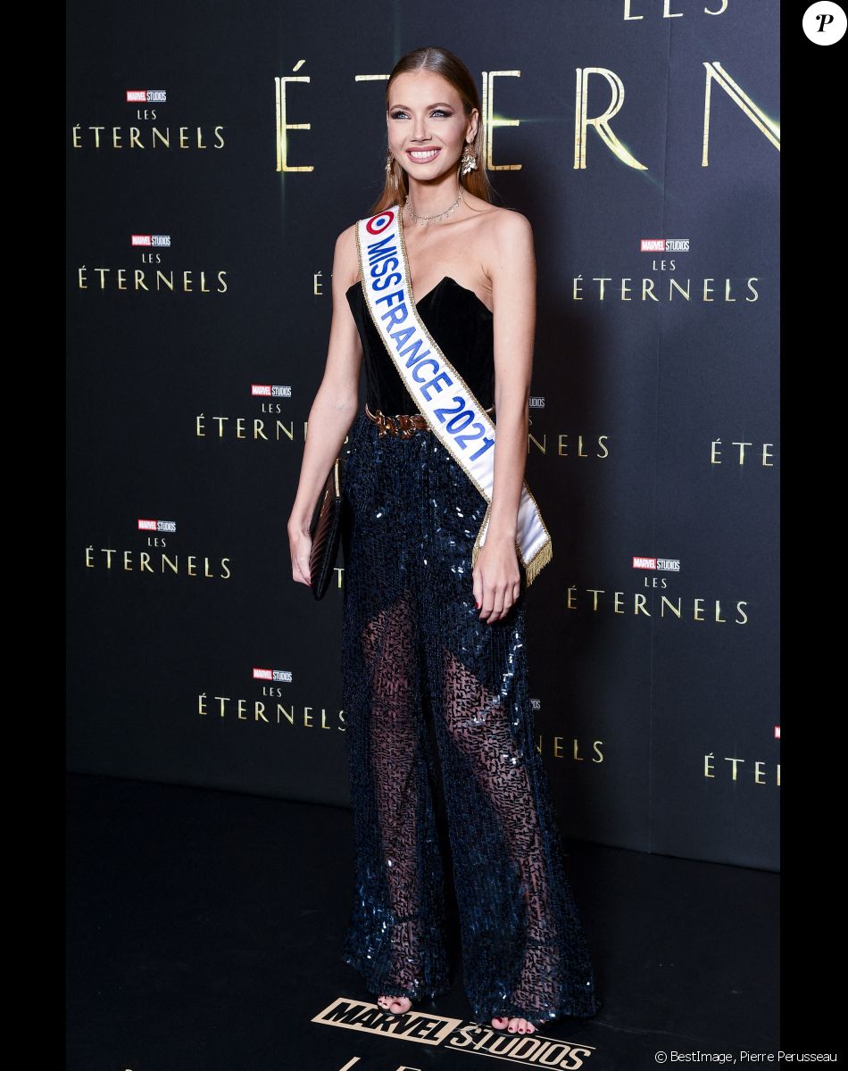 Amandine Petit (Miss France 2021) - Avant première du film Marvel "Les Eternels" au Grand Rex à Paris le 2 novembre 2021. © Pierre Perusseau/Bestimage