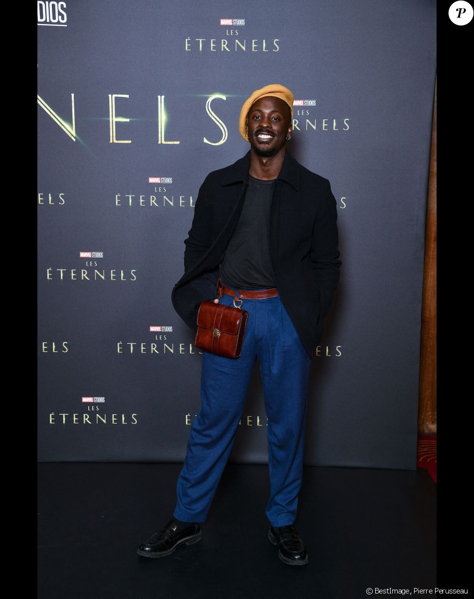 Joel Luzolo - Avant première du film Marvel "Les Eternels" au Grand Rex à Paris le 2 novembre 2021. © Pierre Perusseau/Bestimage