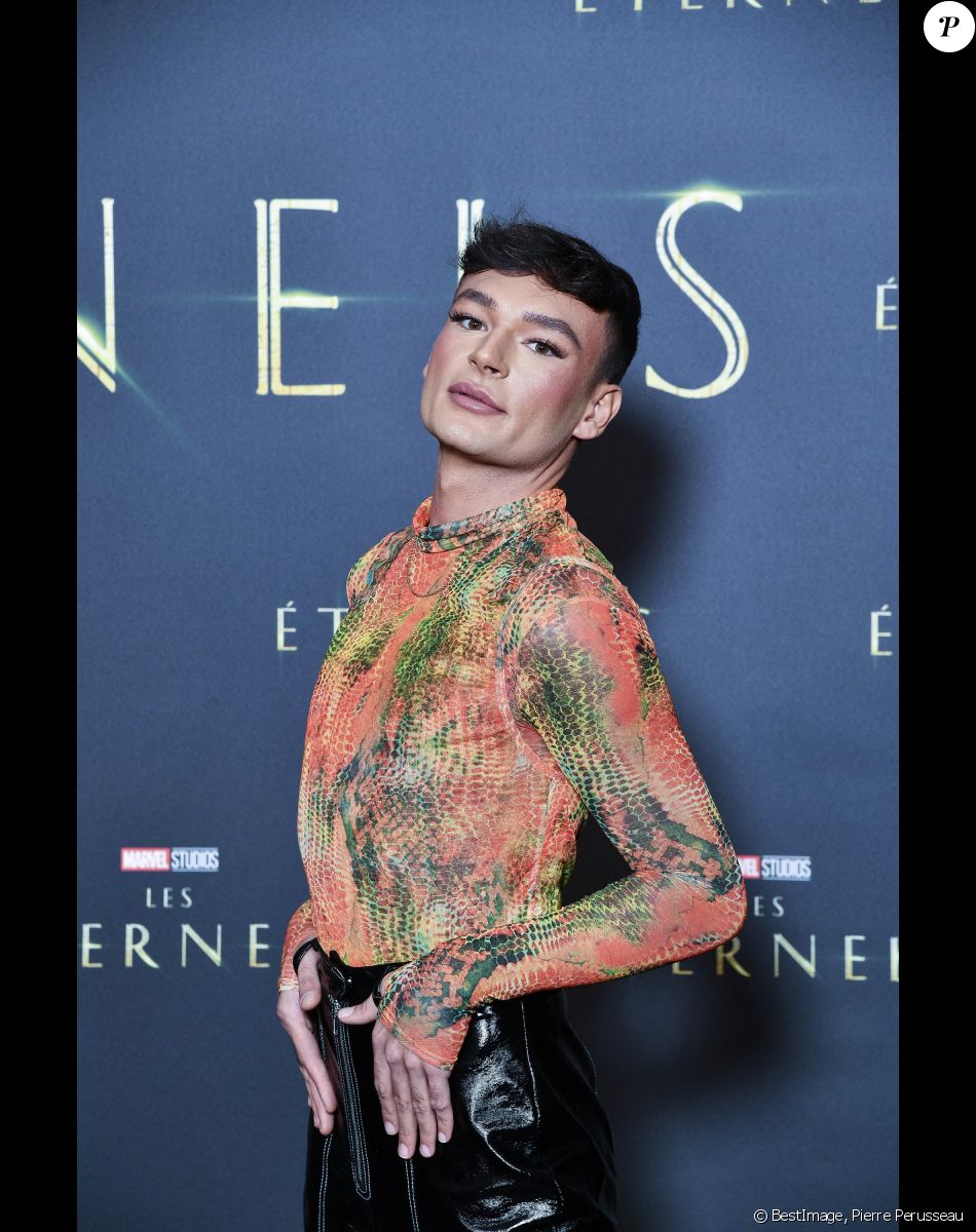 Le youtuber Anthonin - Avant première du film Marvel "Les Eternels" au Grand Rex à Paris le 2 novembre 2021. © Pierre Perusseau/Bestimage