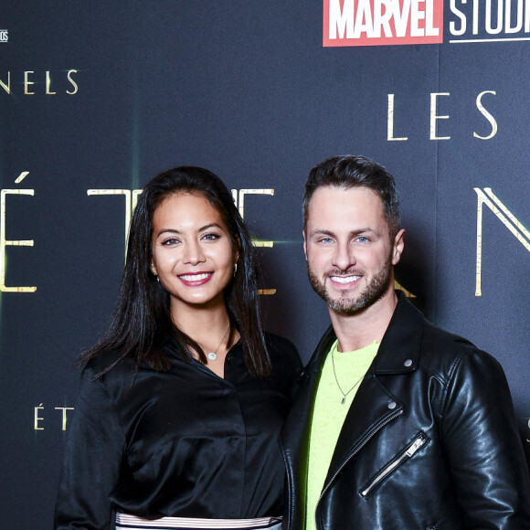 Vaimalama Chaves (Miss France 2019) et Christian Millette - Avant première du film Marvel "Les Eternels" au Grand Rex à Paris le 2 novembre 2021. © Pierre Perusseau/Bestimage