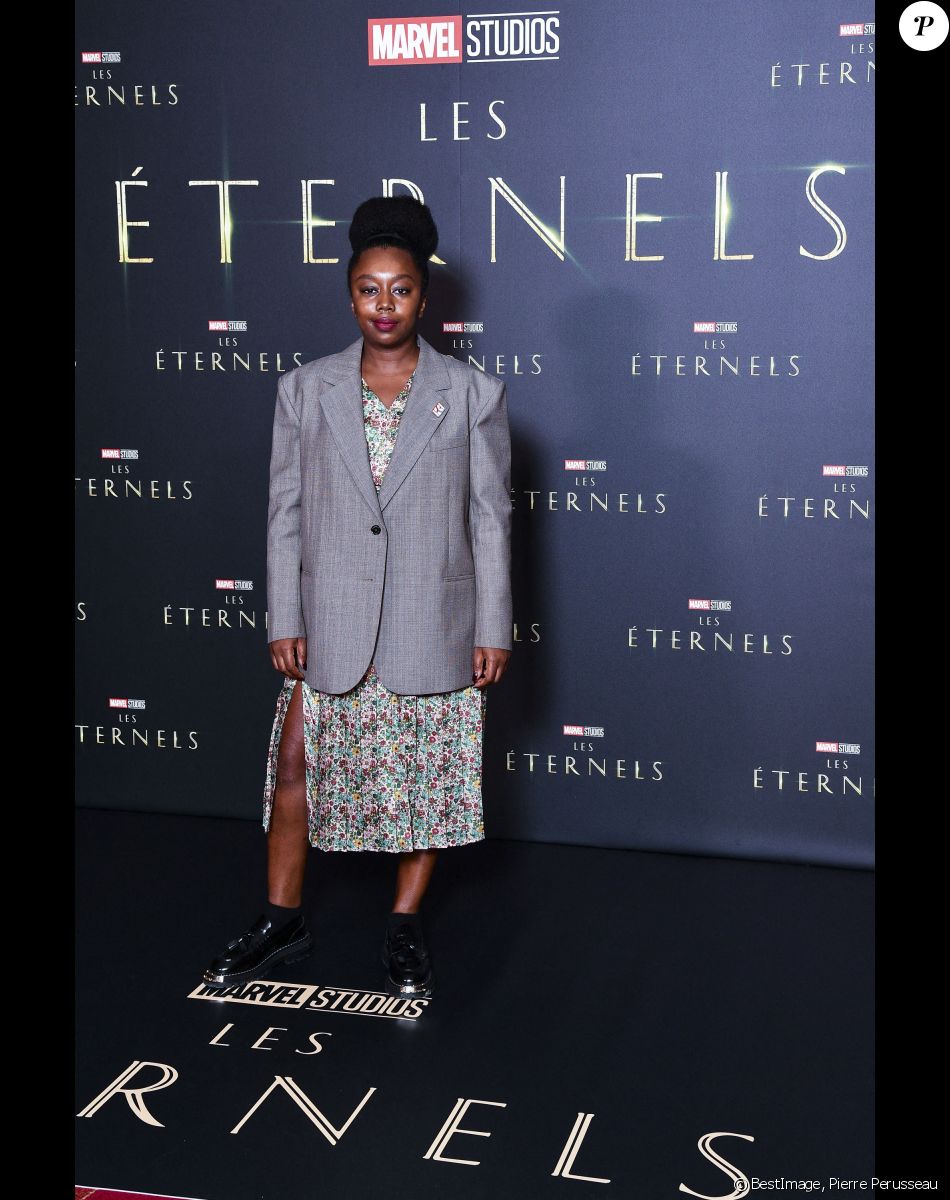 L' influenceuse Fatou N'Diaye, BlackBeautyBag - Avant première du film Marvel "Les Eternels" au Grand Rex à Paris le 2 novembre 2021. © Pierre Perusseau/Bestimage