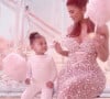 Kylie Jenner présente sa nouvelle gamme de soins pour bébés et jeunes enfants "Kylie Baby" dans une publicité avec sa fille Stormi. Le 24 septembre 2021