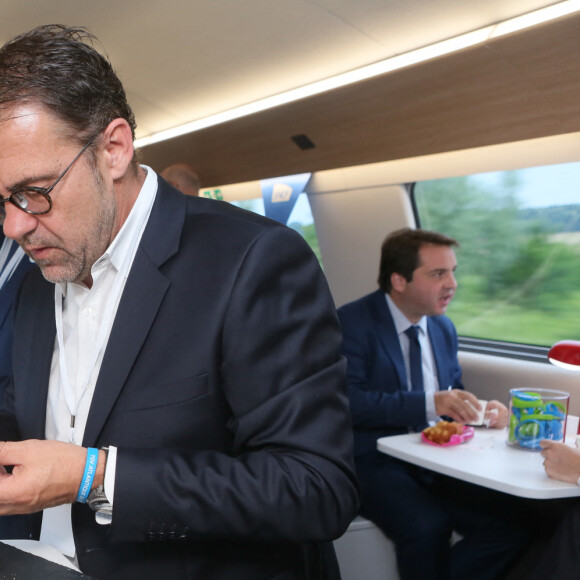 Exclusif - Michel Sarran - Inauguration de la nouvelle ligne LGV (Ligne Grande Vitesse) Paris-Bordeaux. Le TGV est parti de la gare Montparnasse à 8h41. Le 1er juillet 2017 © CVS / Bestimage