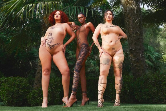 Rihanna pose pour la nouvelle campagne de sous vêtements "Tagged By Savage" 