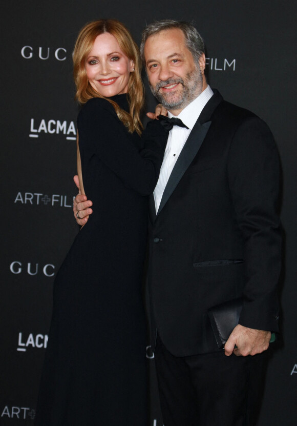 Leslie Mann et son mari Judd Apatow - People au 10ème "Annual Art+Film Gala" organisé par Gucci à la "LACMA Art Gallery" à Los Angeles. Le 6 novembre 2021