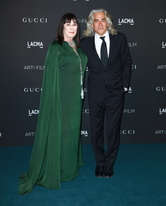 Anjelica Huston, Mitch Glazer - People au 10ème "Annual Art+Film Gala" organisé par Gucci à la "LACMA Art Gallery" à Los Angeles. Le 6 novembre 2021