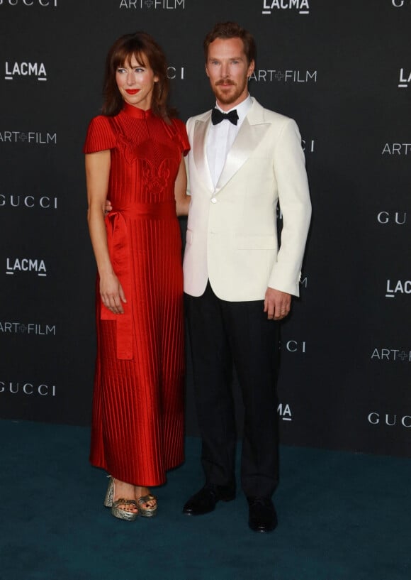 Sophie Hunter et son mari Benedict Cumberbatch - People au 10ème "Annual Art+Film Gala" organisé par Gucci à la "LACMA Art Gallery" à Los Angeles. Le 6 novembre 2021