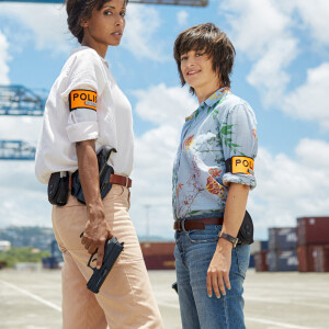 Exclusif - Sonia Rolland et Béatrice de la Boulaye sur le tournage de la saison 2 de la série "Tropiques criminels" en Martinique, qui sera diffusée à partir du 19 février 2021 sur France 2. Juillet 2020 © Sylvie Castioni / Bestimage