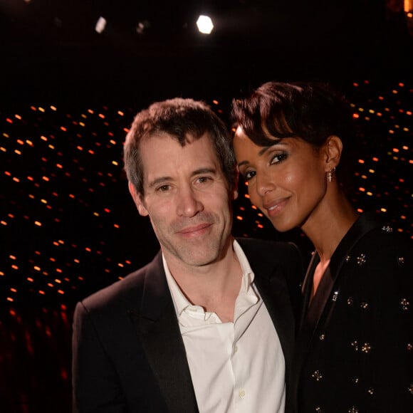 Exclusif - Sonia Rolland et son compagnon Jalil Lespert - Dîner - 12ème cérémonie des Globes de Cristal au Lido à Paris, le 12 février 2018. © Rachid Bellak / Pool / Bestimage