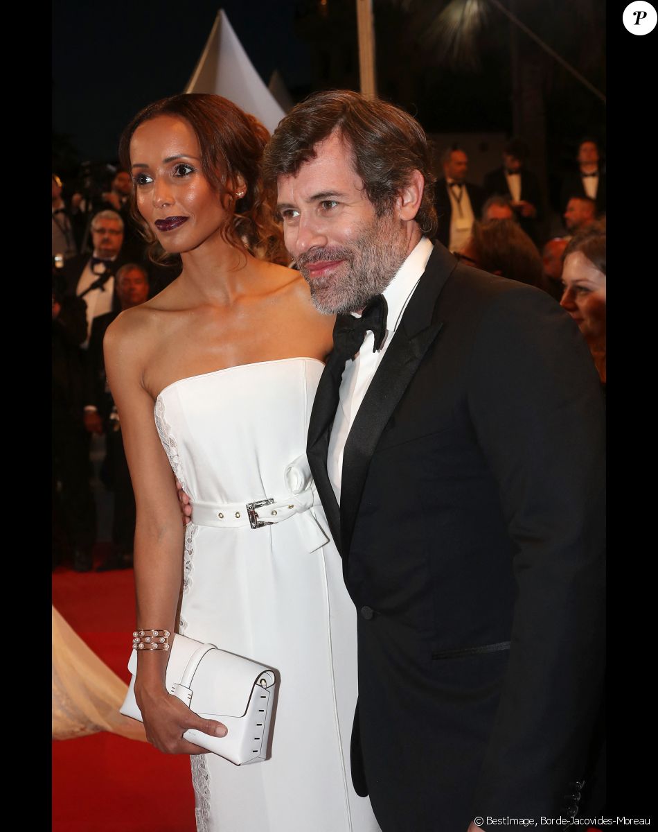 Sonia Rolland et son compagnon Jalil Lespert - Montée des marches du film "Le Redoutable" lors du 70ème Festival International du Film de Cannes. Le 21 mai 2017. © Borde-Jacovides-Moreau / Bestimage