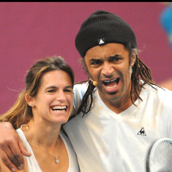 Amélie Mauresmo et Yannick Noah en 2012.