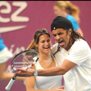 Amélie Mauresmo et Yannick Noah en 2012.