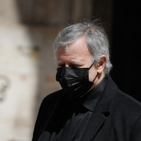 Francis Huster - Obsèques de Myriam Feune de Colombi (Myriam Vilgrain) en l'église Saint-Roch à Paris, le 26 avril 2021. © Christophe Clovis/Bestimage