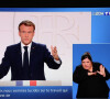 Capture écran - Allocution du Président de la République Emmanuel Macron le 9 novembre 2021 pendant le JT de 20H