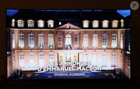 Capture écran - Allocution du Président de la République Emmanuel Macron le 9 Novembre 2021 pendant le JT de 20H  