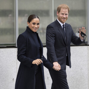 Le prince Harry et Meghan Markle ont visité le World Trade Center à New York le 23 septembre 2021. © Taidgh Barron/ZUMA Press Wire / Bestimage 